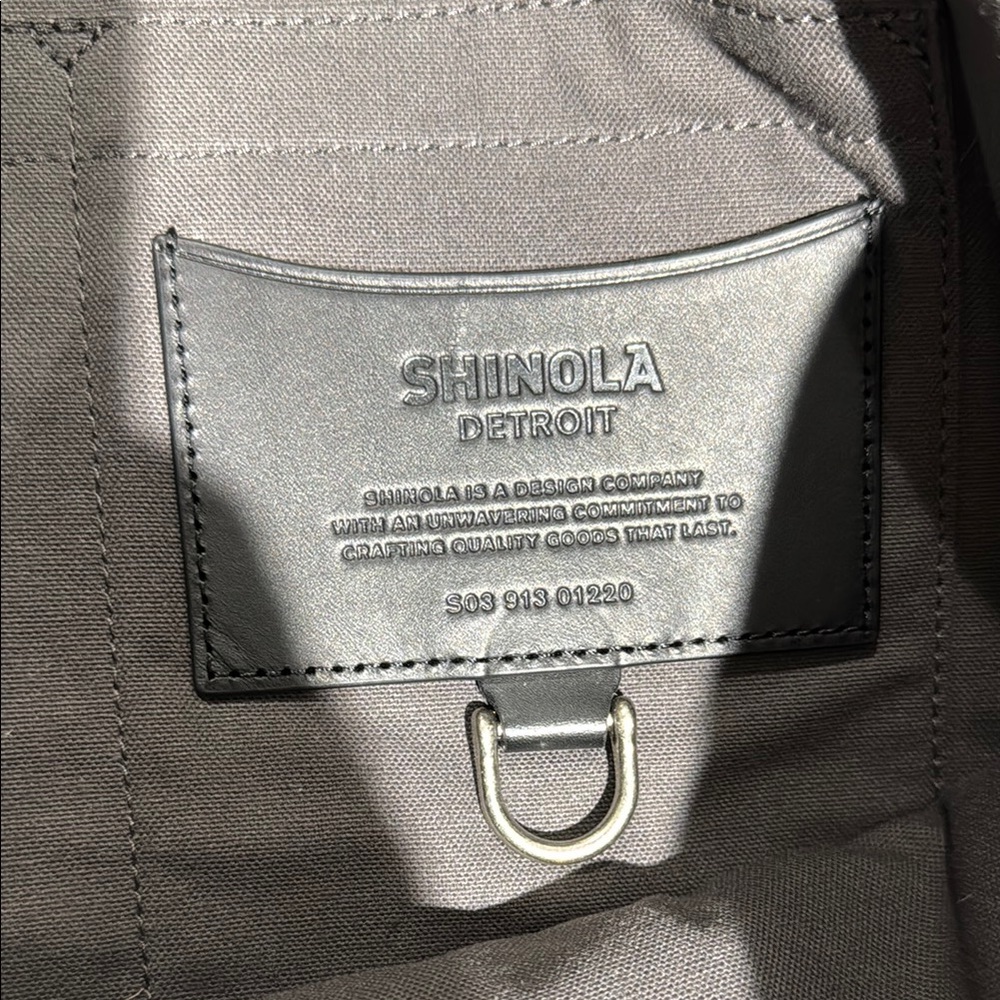 Shinola Black Messenger Bag with Minimalist Design - Picture 2 of 3